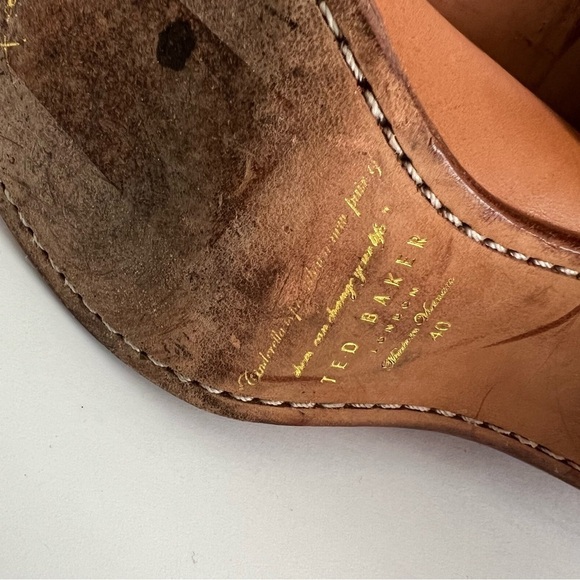 Ted Baker Vaully Tan Leather Bootie size 40 (8.5) - Picture 10 of 11